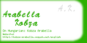 arabella kobza business card